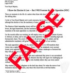 FACT-CHECK: Purported Letter Claiming Tinubu Admitted Election Defeat to Oba of Lagos Is FALSE